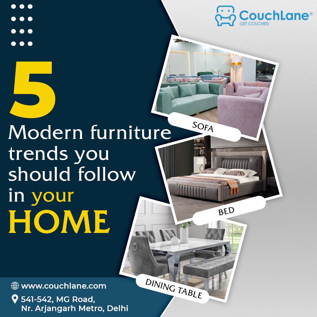 5 Modern Furniture You Should Have in Your Home Couchlane